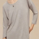 Babaton Aritzia‎  Norris Relaxed T-Shirt in Heather Ashen Grey, Size Small Photo 0