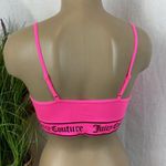 Juicy Couture SET of 2 Black & Pink Logo Print Athletic Sport Bras L Photo 2