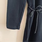 Vince Cotton Sweatshirt Dress Black Long Sleeve Belted size M Photo 6