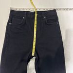 Reformation  Liza Slit Hem Ultra High Rise Straight Long Black Jeans 26 Photo 5