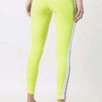 Palm Angels Side Stripe Logo Track Leggings Fluorescent Yellow Size S Photo 5