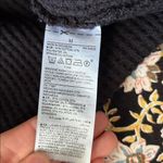 Old Navy  black cotton funnel turtleneck oversized boxy waffle knit top M Photo 8