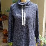 J. Crew Cowl Neck Black Grey & White Marled Drawstring Sweater NWT Size undefined Photo 0