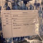 H&M Womens Blouse Size M Floral Milkmaid Coquette Romantic Smocked Puff Crop Photo 9