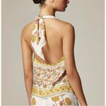 J.Crew Open-back Halter Top Sunset Rose Block Print Pristine Photo 5