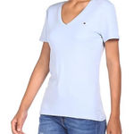 Tommy Hilfiger V Neck Tee BLUE Large NWT Photo 0