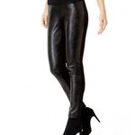 International concepts I.N.C. Black Faux Leather Front Pull On Pants 14 Photo 0