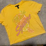 Forever 21 Main Squeeze Citrus Graphic Crop Tee – Size S Photo 0