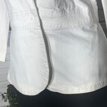 Apostrophe Embroidered Blazer Button Front Cotton Blend Cream Off White sz 2 Photo 12