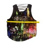 Coke Jeans Cityscape Cut Out Tank Top Black/Purple M Coca Cola ATL Collectible Black Size M Photo 4