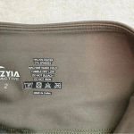 Zyia  Olive Logo Stripe Light n Tight Hi Rise Capri size 2 Photo 8
