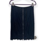 Diane Von Furstenberg  SZ 10 Scotia Black Lace Pencil Skirt Photo 4