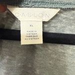 Caslon Charcoal Short Sleeve Top with Side Tie/Burnout Side Tie T-Shirt Photo 3