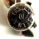 fantasy of jewels vintage rhinestone clip on earrings Silver Photo 5