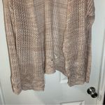 Signature Studio  Tan-Pink Knit Open Front Cardigan L Photo 4