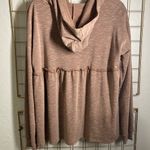 Hopely Baby Doll Mocha Hoodie | NWT | Size Medium | Soft & Lightweight Brown Photo 3