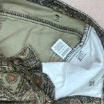 Free People  Corduroy Paisley Straight Leg Jeans Photo 11