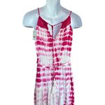 NWT Womens Millenuim Sleeveless Pink Tie Dye Maxi Dress Photo 2