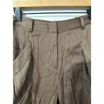 BCBGMAXAZRIA KEITH DRAPED POCKET SATIN TAILORED PANTS LIGHT JAVA EUC SIZE 4 Photo 6