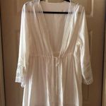 Solitaire Lace White Long Sleeve Cover Up Photo 5