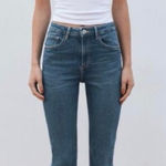 ZARA Cropped High Waist Jeans Skinny Raw Hem Women’s Sz 4 Photo 0
