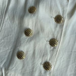 Vintage Victoria Ashley Cream Blazer Top Gold Buttons 7/8 Size M Photo 3