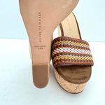 Veronica Beard  Dali Brown Woven Cork Wedge Sandals Women's 8.5 Photo 8
