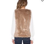 Joie  Nimoy Faux Fur Vest in Deep Mushroom Taupe Size Medium Winter Fall Cozy Photo 2