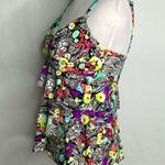 24 & Ocean La Blanca Multicolor Floral Tiered Tankini Top S Photo 4