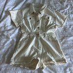 Le lis White Denim Romper  Photo 0