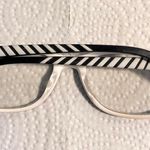 Nike 5509 010 Black White Square Eyeglasses Frames 48-17 130 Designer W/ Case Photo 1
