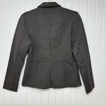 Quince  Dark Gray Blazer Notch Collar Long Sleeve Hook and Eye Work Size S Photo 3