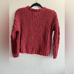 Aeropostale  Burgundy Maroon Cable Knit Sweater Women’s Size XL Photo 4