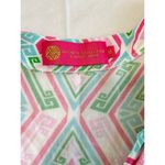 Macbeth Collection  Diamond Print Pink Green Girly Swim Beach Coverup Size Medium Photo 10