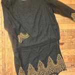 Laurence Kazar #22 Women's Black and Gold Beaded Dress by , Sz: 2X Photo 0