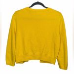 Boden Mustard Yellow Crop Crew Cardigan Photo 3