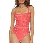 Becca  Makenna One Piece Swimsuit, CAYENE, size Medium , $148.00 Photo 2