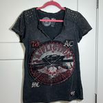 Affliction Large  biker T shirt distressed Photo 0