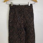 Rumored Jagger Trouser Pants Womens XS Brown Espresso Zebra NWT Photo 5