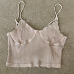 pink ribbed going out summer top Size M Photo 0