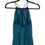 Jenny Yoo  Dark Teal High Neckline Maxi Formal Gown / Dress Women’s US 4 Photo 6