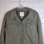 Avec Les Filles NWT Green Olive Trendy Utility Shirt Jacket size ZS Photo 2