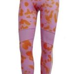 Adidas  HYGLM (tights) Full Length Leggings | Orange and Pink | Size Medium Photo 0