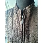 Erin London Brown Ruched Zip Vest – Chic Layering Photo 1