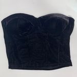 Black Velvet Corset Top Size M Photo 0