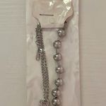 Silver Heart Beaded Chain Bracelet Photo 3