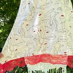 Incanto Italy‎ Avant Garde Abstract Woman Figure Lips Camisole Pajama Top Size M Red Size M Photo 2