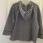 J.Crew COTTON BOXY CROP STRIPED HOODIE. S Photo 4