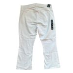 J.Crew White Mid Rise Flare Crop Jeans Raw Hem Plus size 35 NEW Tags Preppy Photo 8
