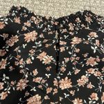 Cupshe  Dress Womens Medium Mini Black Floral Mock Neck Dancing Queen Long Sleeve Photo 5